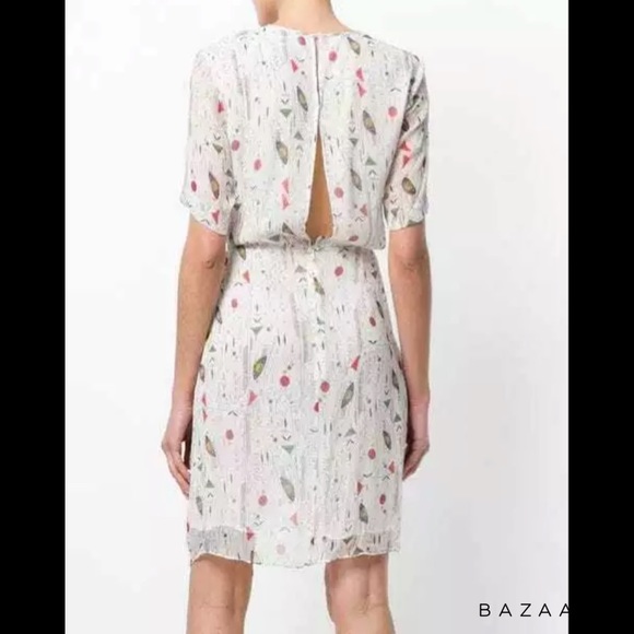 ISABEL MARANT ETOILE White Barden Silk Mini Dress - Picture 4 of 8